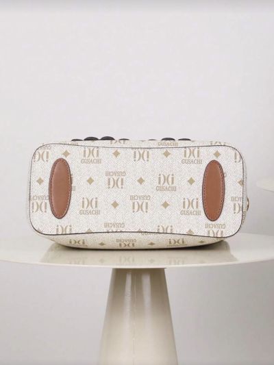 Luxury Embellished Monogram Top Handle Handbag