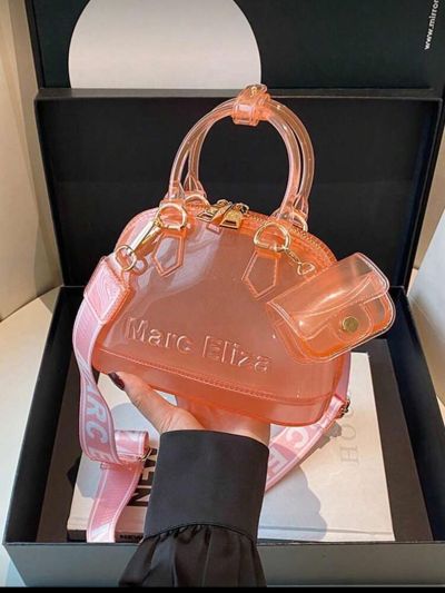 Transparent Jelly Mini Top Handle Crossbody Bag