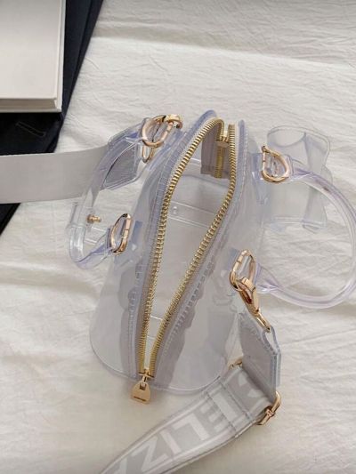 Transparent Jelly Mini Top Handle Crossbody Bag